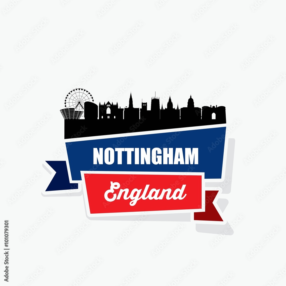 Nottingham ribbon banner