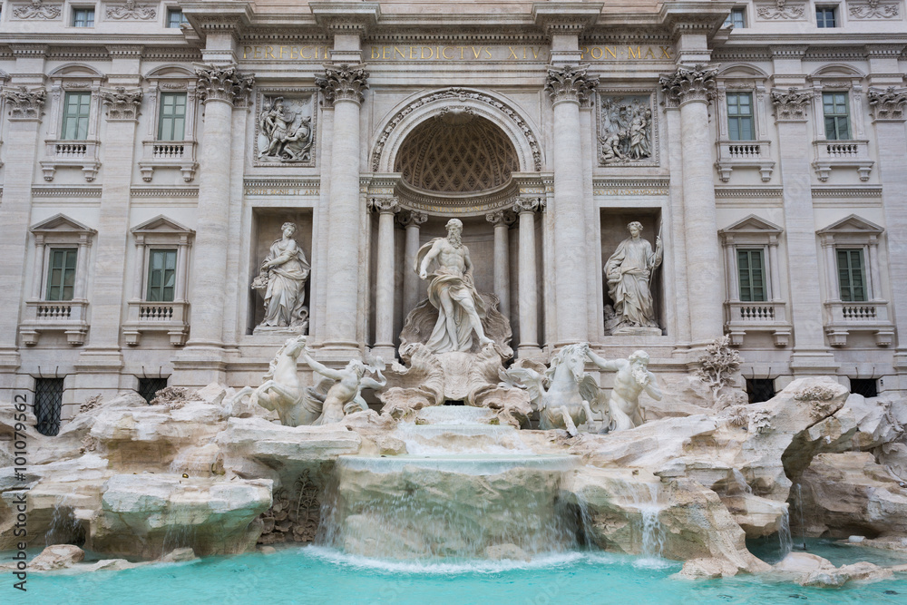 The Trevi Fountain (Fontana di Trevi) - Rome, Italy