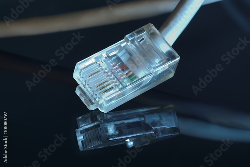 ethernet plug (rg45) photo