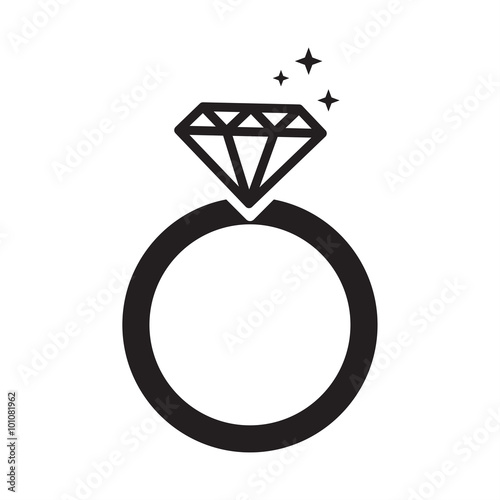 ring black white