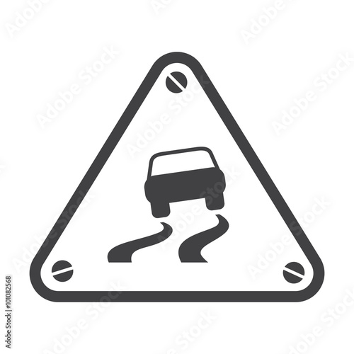 car skid black simple icons set for web