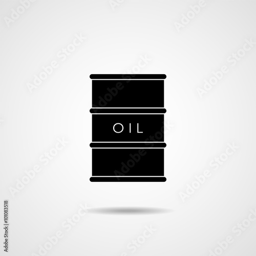 Barrel of oil. Icon. Vector