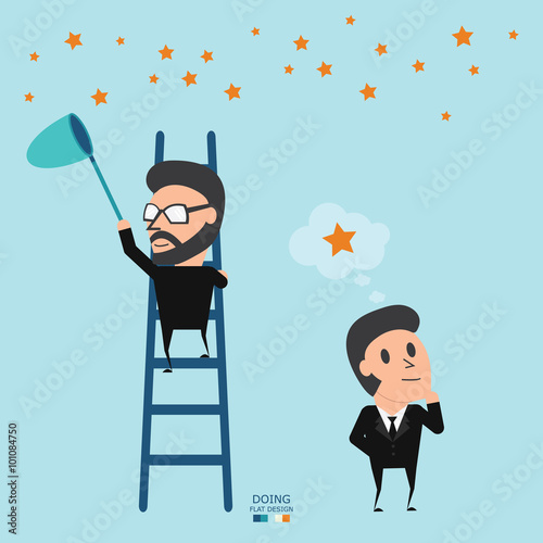 Key to success is doing. Doing better than thought. Business con
