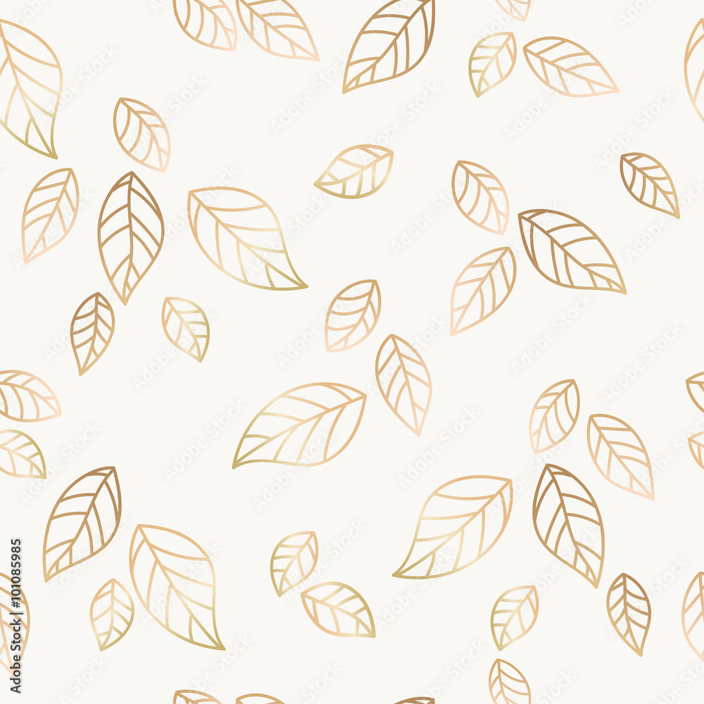 Golden falling leaves vector Golden falling leaves vector