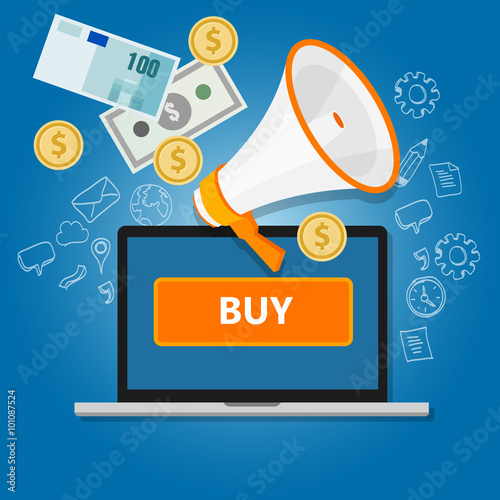 payment click to buy online transaction money commerce internet sales