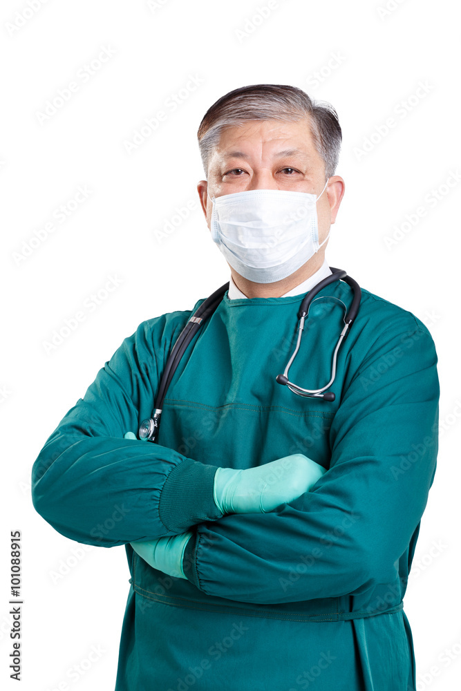 portrait old asian man surgical doctor in surgical gown with ste portrait old asian man surgical doctor in surgical gown with ste