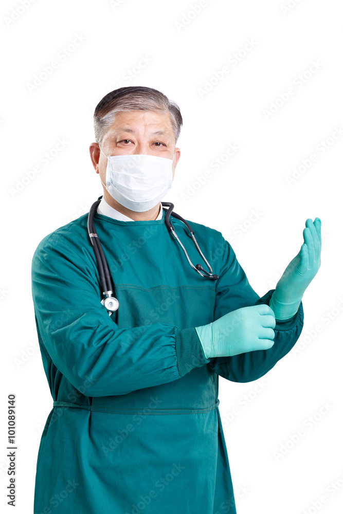 portrait old asian man surgical doctor in surgical gown with ste portrait old asian man surgical doctor in surgical gown with ste