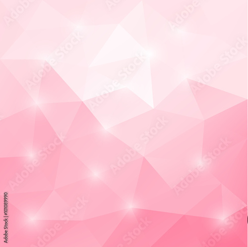 Abstract triangular mosaic light pink background