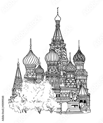Храм Василия Блаженного.-Ч.Б-контур