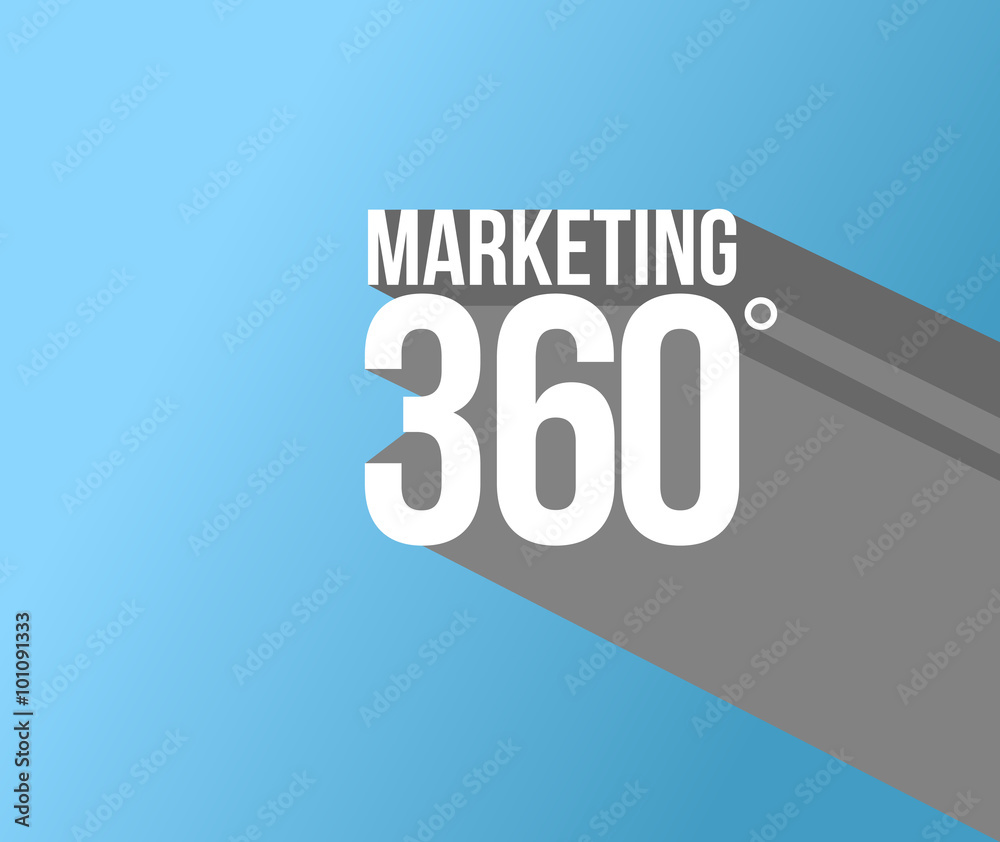 marketing 360 sign illustration design marketing 360 sign illustration design
