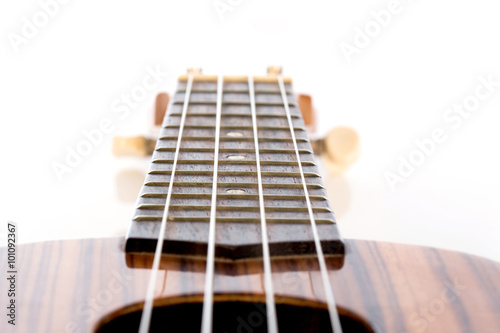 isolated ukulele on white background