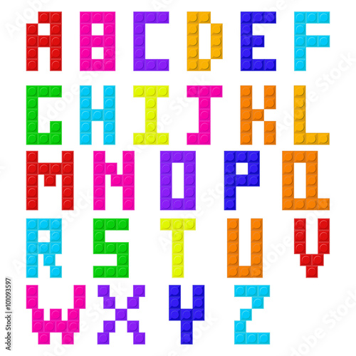 Alphabet colored