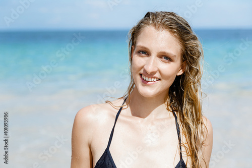 Young woman at the beach
