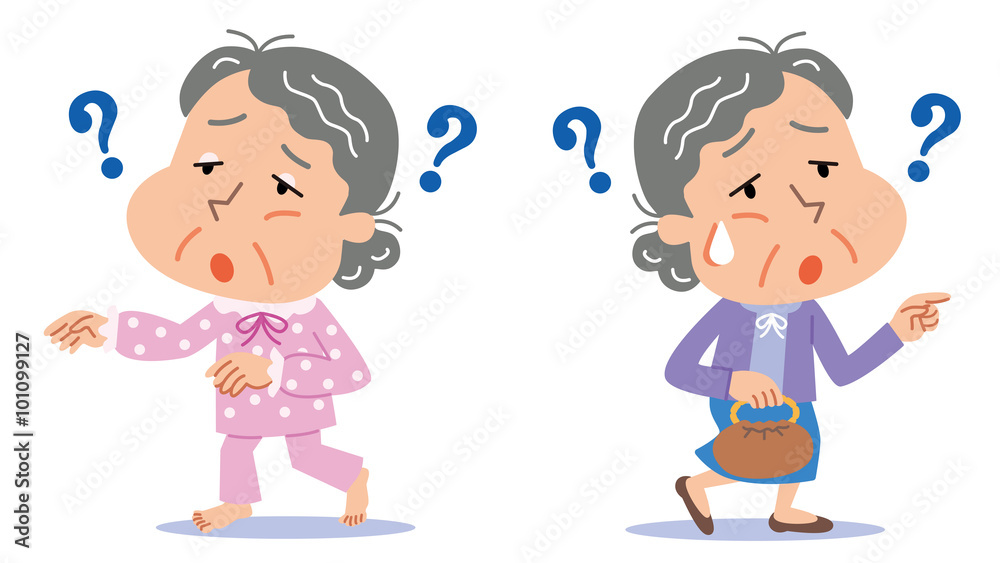 徘徊 迷子 認知症 Stock イラスト Adobe Stock