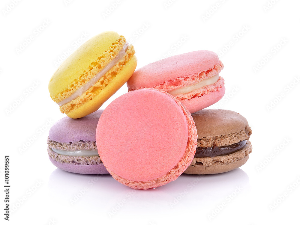 macaroon on white background macaroon on white background
