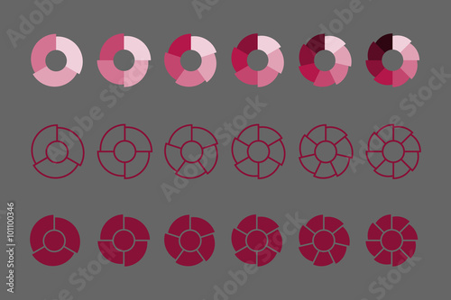 Round infographic, diagram