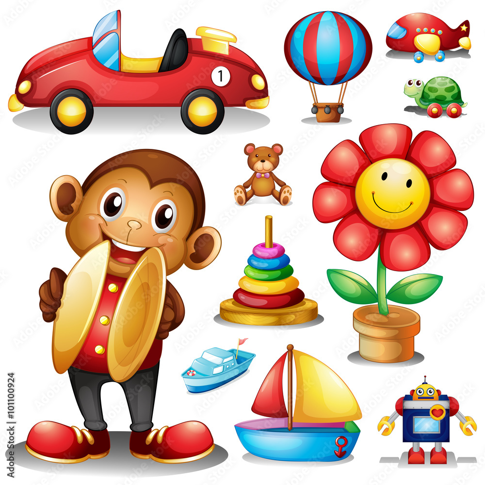 Fototapeta premium Different kind of toys