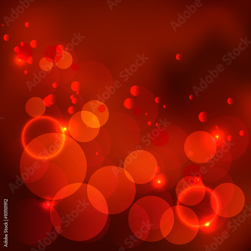 Red christmas background. Vector