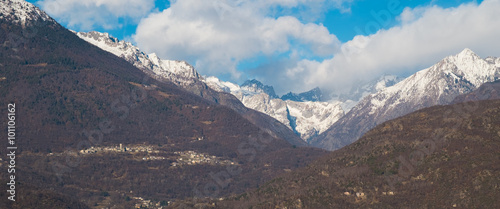 View of Monte Disgrazia from Valtellina photo