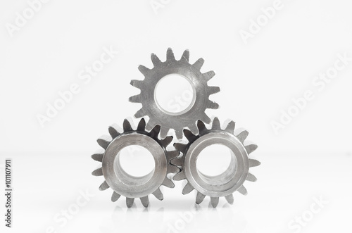 gears parts on isolated