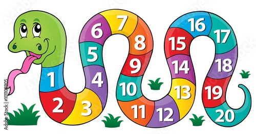 Snake with numbers theme image 1