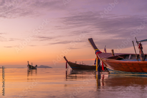 Beautiful sunrise in Rawai Phuket island Thailand