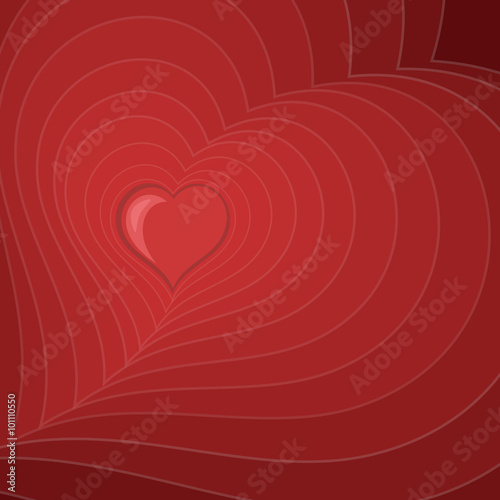 Abstract heart background. Colorful vector illustration.