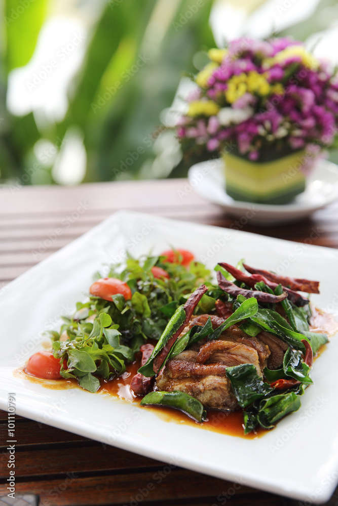 Roasted duck fillet with berry sauce Roasted duck fillet with berry sauce