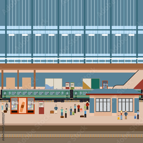 Train big station