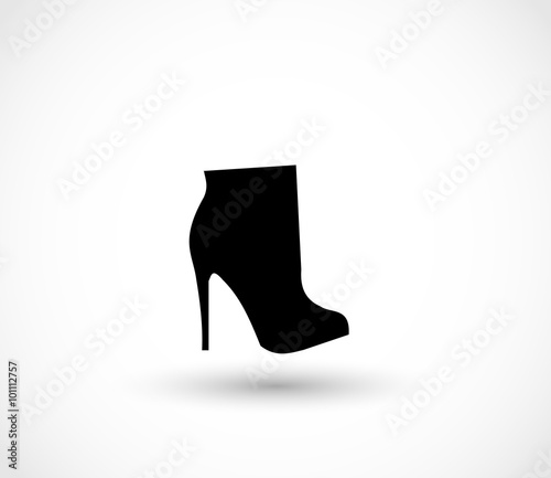 Fashion woman boot vector
