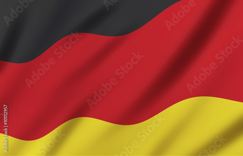 Germany Flag silk fabric background