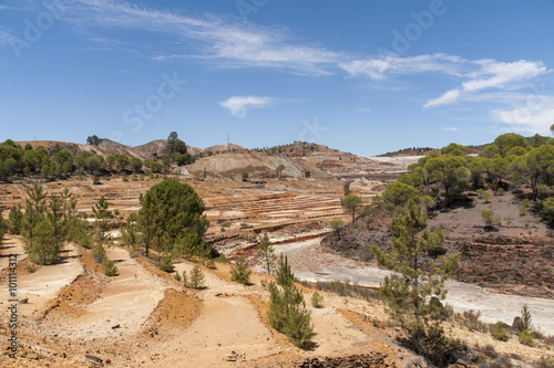 Hermoso enclave turístico de las minas de Ríotinto en la provincia de Huelva, Andalucía