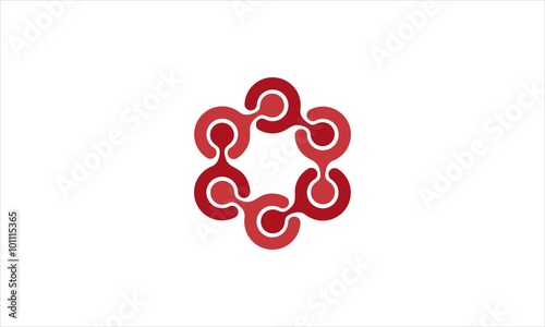 Red Neuron Connect Brain