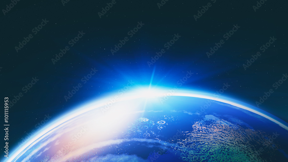 Blue planet, abstract science backgrounds for your design