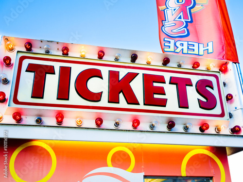 Carnival Tickets Sign
