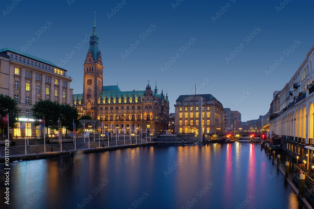 Hamburg. Rathaus.