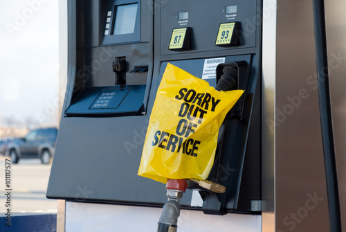 Gas Pump Out of Service Picture