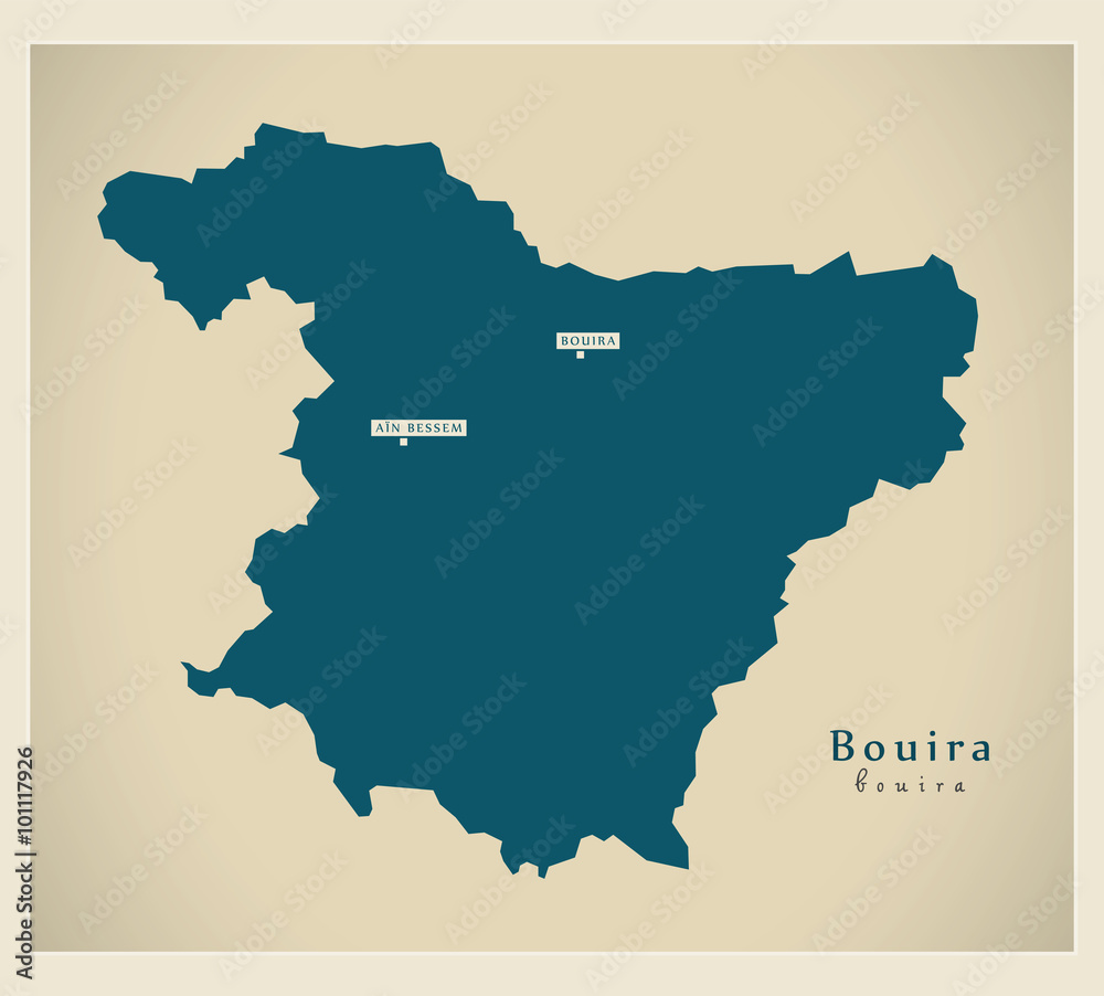 Modern Map - Bouira DZ