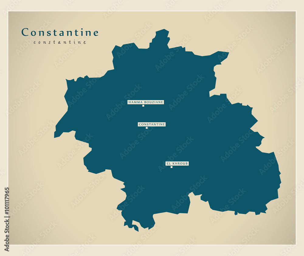 Modern Map - Constantine DZ