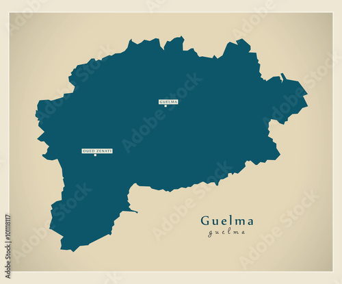 Modern Map - Guelma DZ