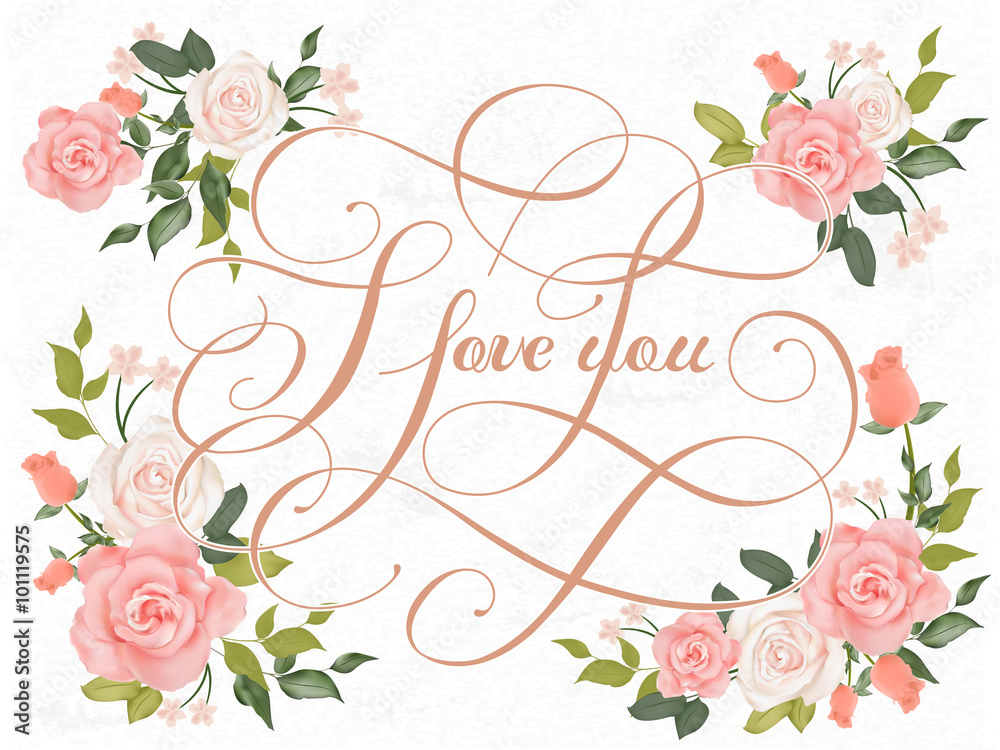 I love you calligraphy design I love you calligraphy design