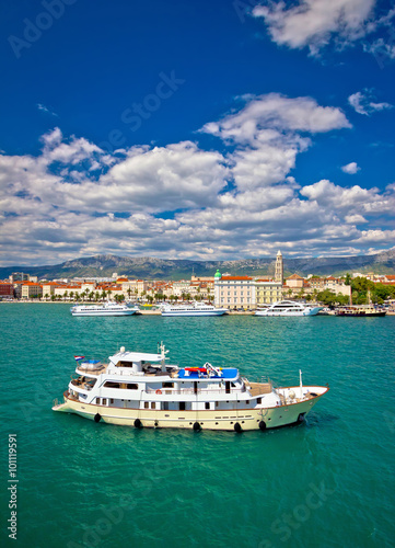 Turquoise Split sea and waterfront view