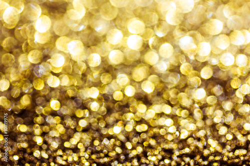 Golden bokeh background.