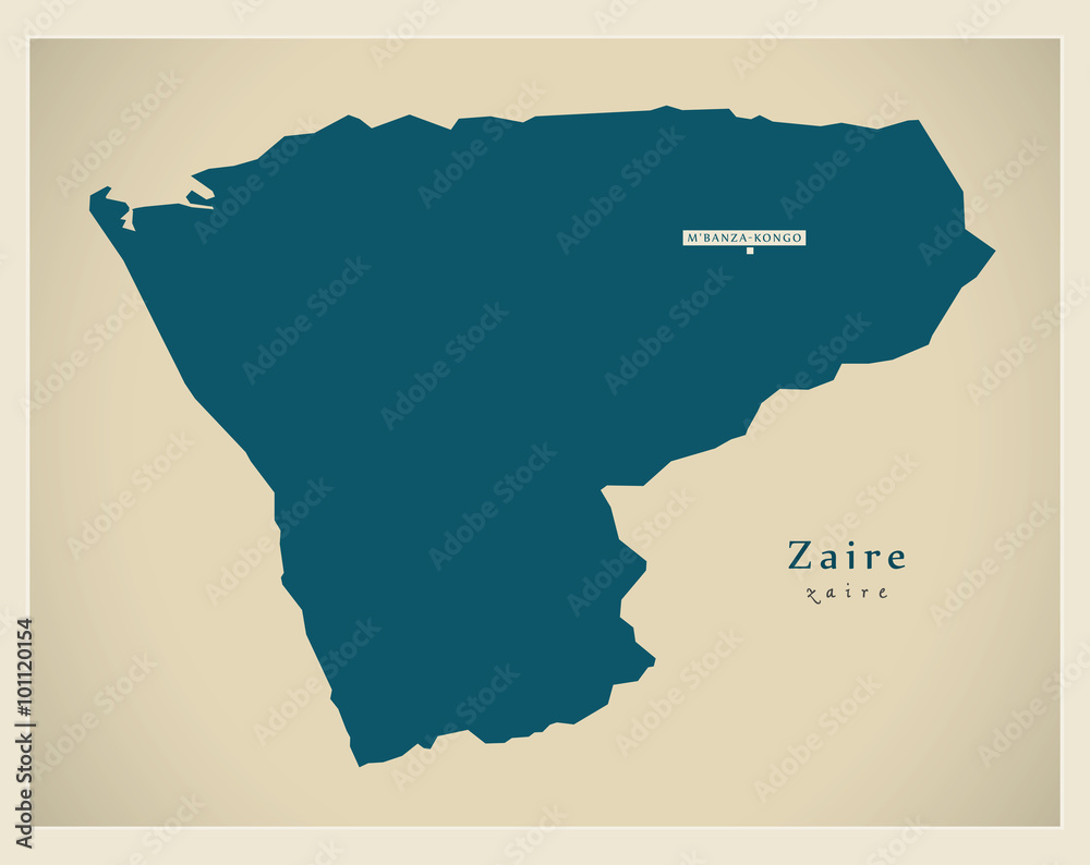 Modern Map - Zaire AO