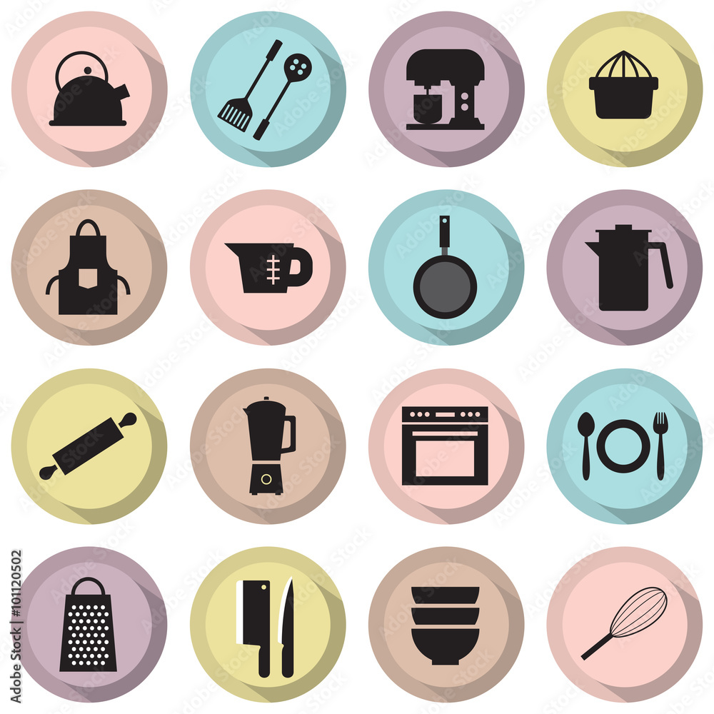 Utensils Icons set 16. Utensils Icons set 16.