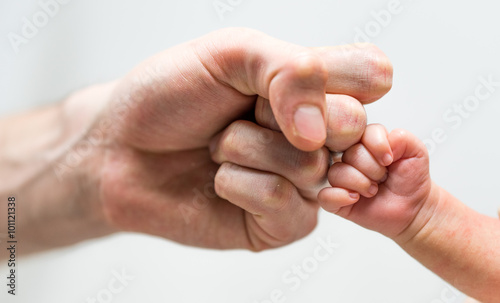 Dad with new born baby