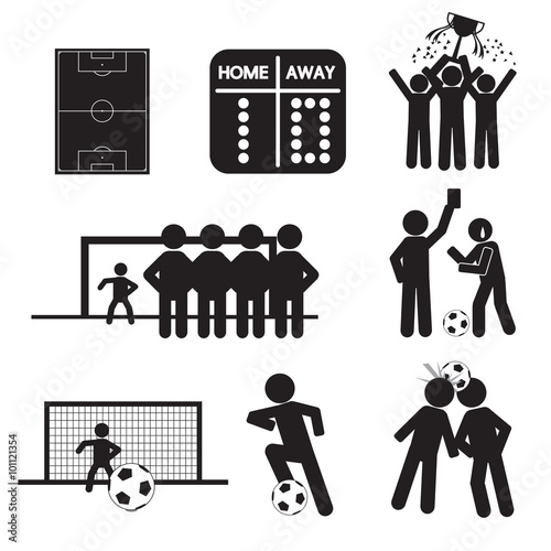 Football or Soccer Icons.