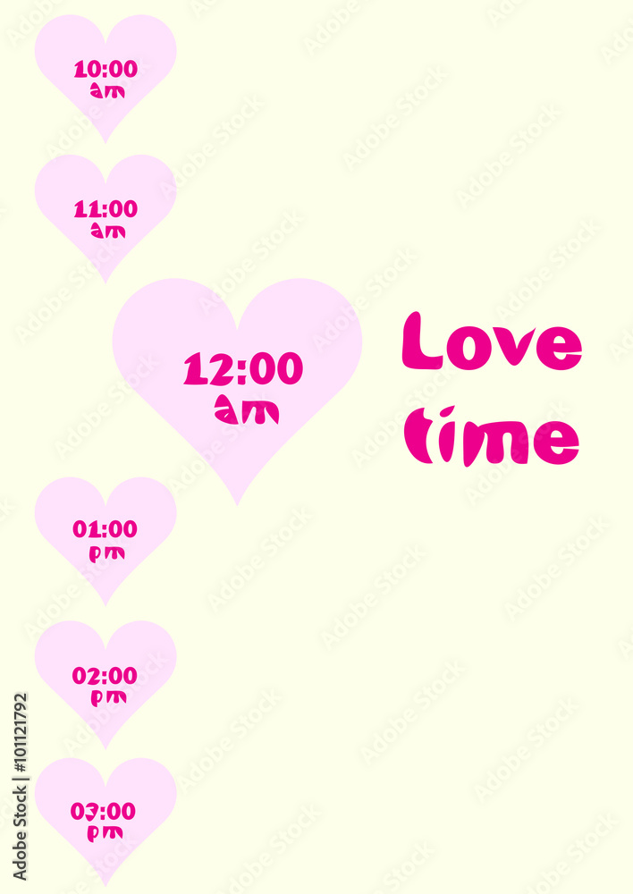 Love time and heart