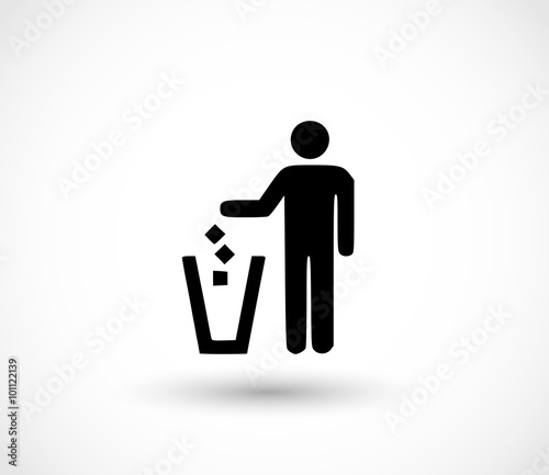 Recycle icon vector