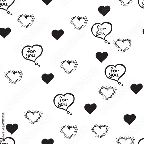 hand-drawn doodle seamless pattern 